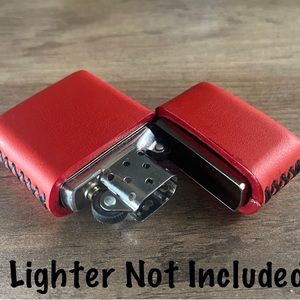 Genuine Leather Case for Zippo Lighter Standard Size (Made in USA 🇺🇸)